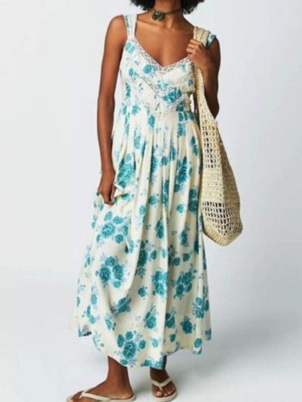 FREE PEOPLE lovers heart midi dress S